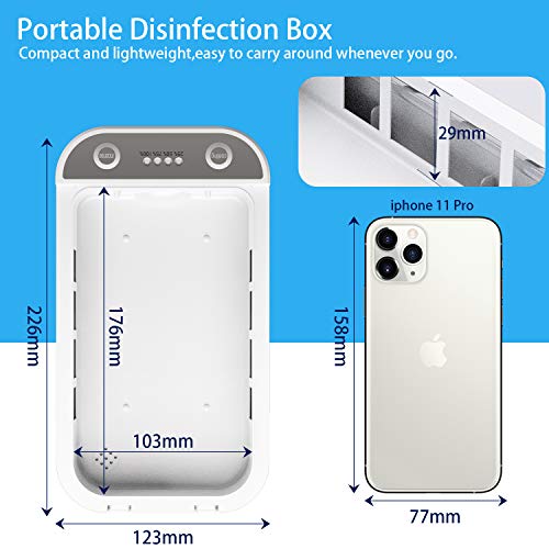 Cell Phone Cleaner,Portable Smart Phone Cleaner Aromatherapy Function Phone Cleaning Box Device for All Cellphone Toothbrush Salon Tools Jewelry Cell Phone Cleaner,Portable Smart Phone Cleaner Aromatherapy Function Phone Cleaning Box Device for All Cellphone Toothbrush Salon Tools Jewelry