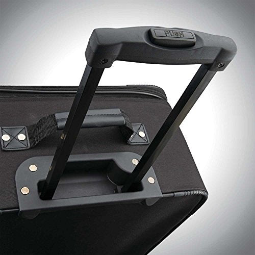 American Tourister Fieldbrook XLT Softside Upright Luggage, Black, 3-Piece Set (BB/21/25)