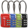 TSA Approved Cable Luggage Locks (4 Pack)
