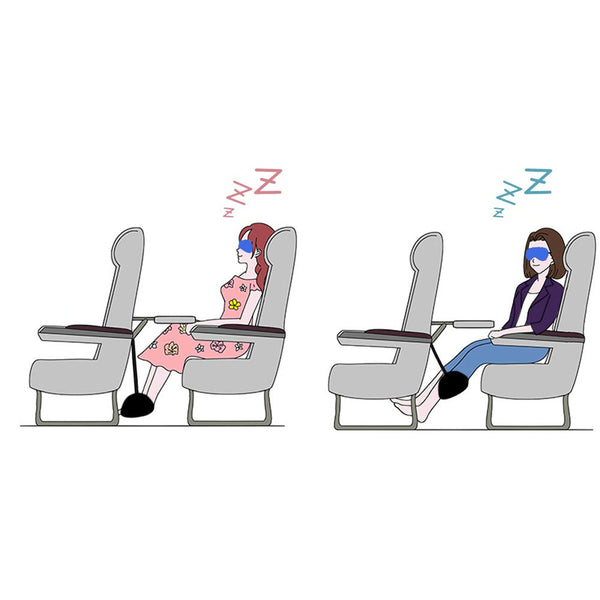 Travel Foot Rest and Sleep Mask Set