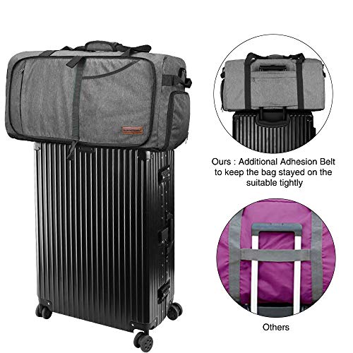 canway travel duffel bag Canway 65L Travel Duffel Bag, Foldable Weekender Bag with Shoes Compartment for Men Women Water-proof & Tear Resistant