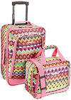 Rockland Fashion Softside Upright Luggage Set, Tribal, 2-Piece (14/20)