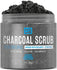 M3 Naturals Activated Charcoal Scrub Infused with Collagen and Stem Cell All Natural Exfoliating Body and Face Polish for Acne Cellulite Dead Skin Scars Wrinkles Cleansing Exfoliator 12 oz