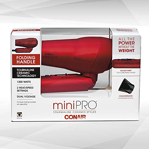 Conair miniPRO Tourmaline Ceramic Hair Dryer