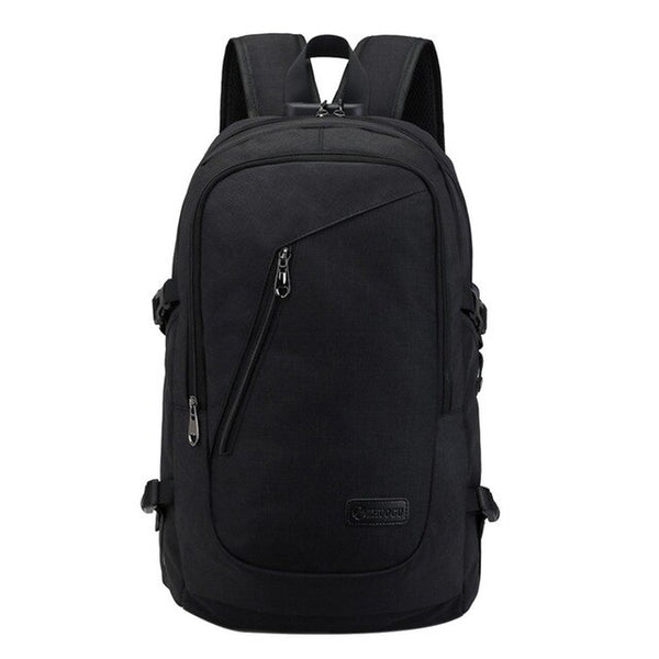 Fashion man laptop backpack usb charging computer backpacks casual style bag large male business travel bag backpack