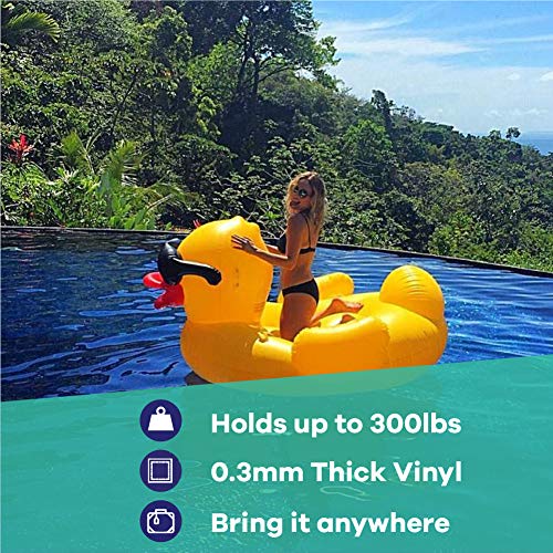 GAME 5000-BB Pool Rafts Inflatable Ride-ons, Giant, Yellow