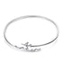 JewelryPalace 925 Sterling Silver World Travel Souvenir Airplane Adjustable Open Bangle Bracelet