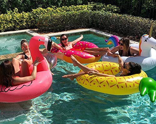 Luxy Float Giant Inflatable Pineapple Pool Float for Adults & Kids