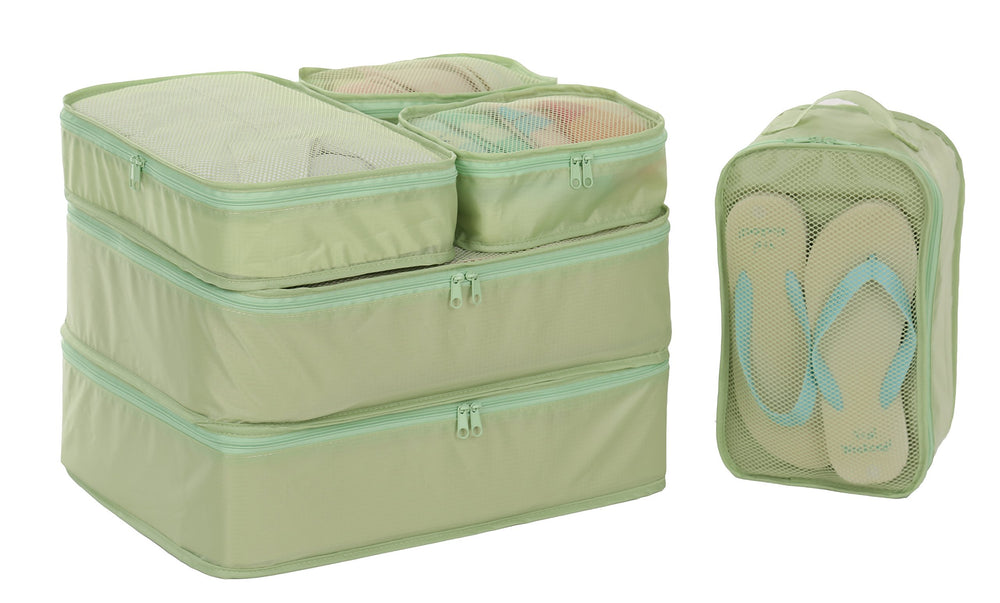 Travel Packing Cubes, Luggage Organizers with Shoe Bag
