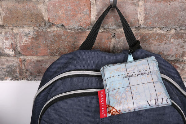 Travel-Size Laundry Bag, World Map