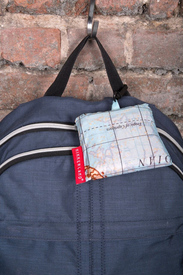 Travel-Size Laundry Bag, World Map