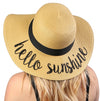 Embroidered Sun Hat - Hello Sunshine