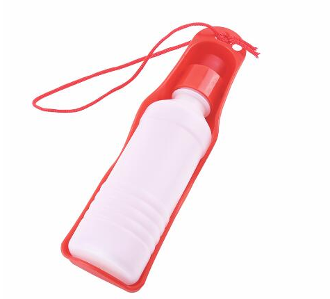 Foldable Pet Dog Drinking Water Bottles Travel Hand Held Puppy Dogs Squeeze Water Bottle Dispenser Flip Down Water Pan