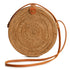 Rattan Bags for Women - Handmade Wicker Woven Purse Handbag Circle Boho Bag Bali