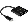 Startech.com Usb C To Displayport Adapter With 60w Power Delivery Pass-through - 8k/4k Usb Type-c To Dp 1.4 Video Converter W/ Charging