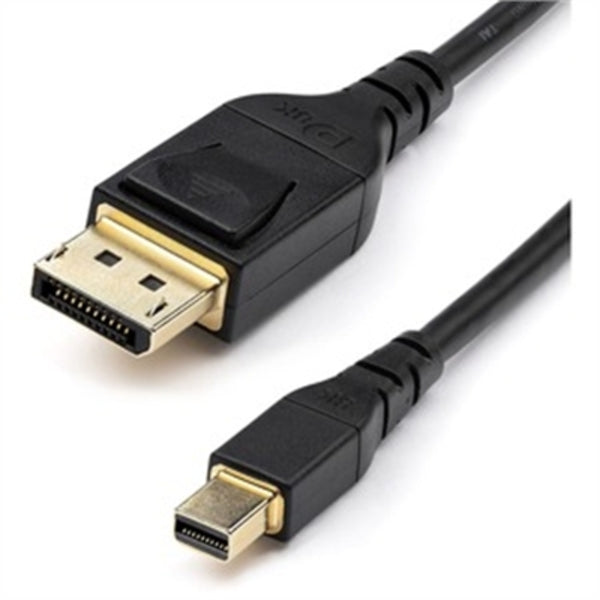 Startech.com 6ft 2m Vesa Certified Mini Displayport To Displayport 1.4 Cable, 8k 60hz Hbr3 Hdr, Super Uhd 4k 120hz, Mdp To Dp Slim Cord