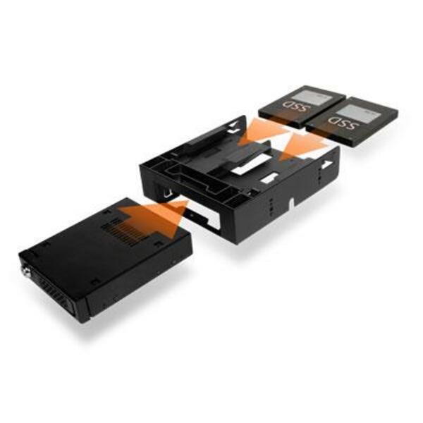 Icy Dock Flex-fit Trio Mb343sp Drive Bay Adapter Internal - Black