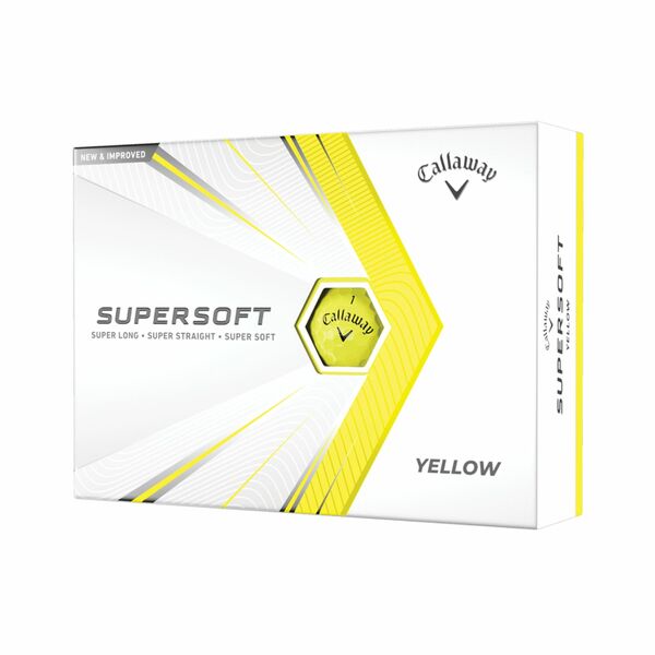 Callaway Supersoft 2021 Yellow Golf Balls 12pk