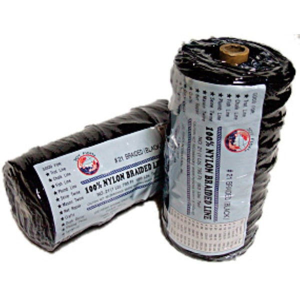 Lee Fisher Size 48 1 Lb Braided Twine Black 370 Ft 280 Test