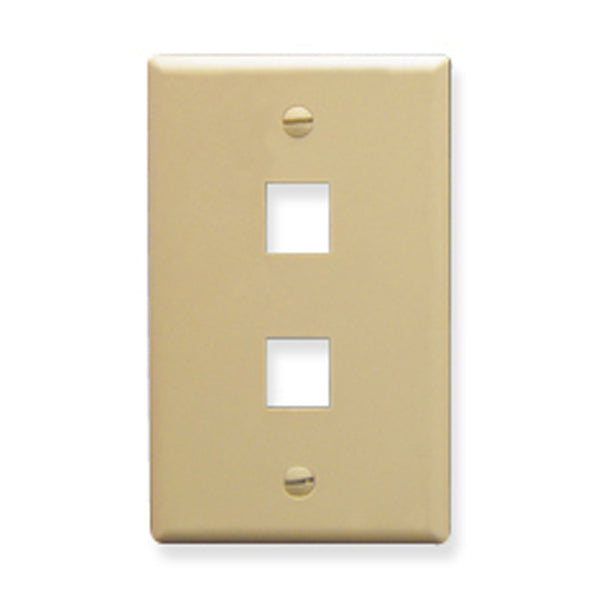 Icc Icc-face-2-iv Ic107f02iv - 2port Face Ivory