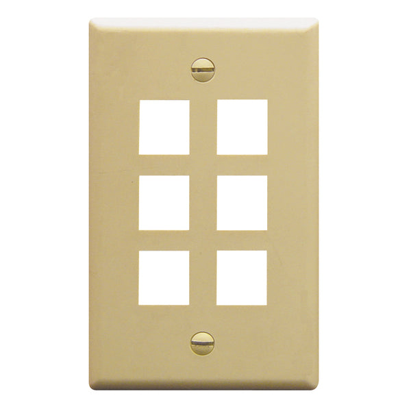 Icc Icc-face-6-iv Ic107f06iv - 6port Face Ivory