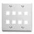 Icc Icc-face-8-wh Ic107fd8wh - 8 Port Face White, 2-gang