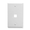 Icc Icc-ic107lf1wh Faceplate, Oversized, 1-port, White