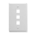 Icc Icc-ic107lf3wh Faceplate, Oversized, 3-port, White