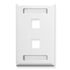 Icc Icc-ic107s02wh Faceplate, Id, 1-gang, 2-port, White