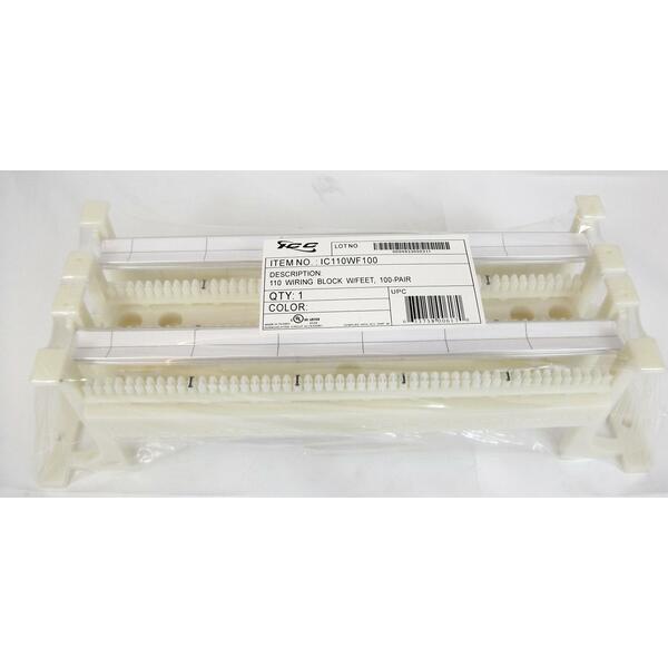 Icc Icc-ic110wf100 110 Wiring Block W/ Ft, 100-pair, Cat 5e