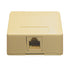 Icc Icc-ic625sb6iv Surface Mount Jack, 6p6c, Ivory