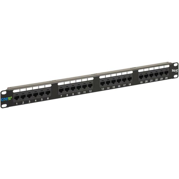 Icc Icc-icmpp0245e Patch Panel, Cat 5e, 24-port, 1 Rms