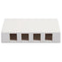 Icc Icc-surface4wh Ic107sb4wh  Surface Box, 4 Port White