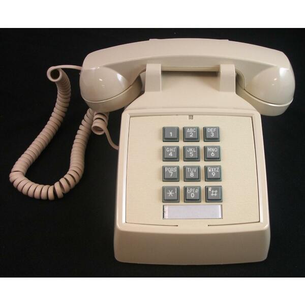 Cortelco Itt-2500-v-iv 250009-vba-20m Desk W/ Volume Ivory