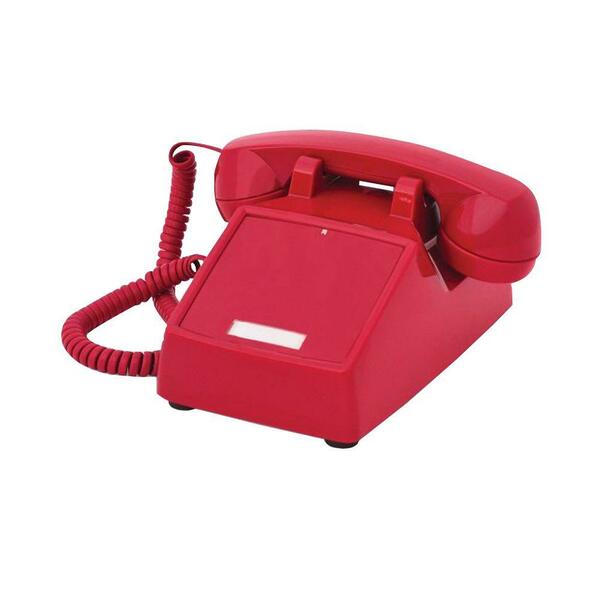 Cortelco Itt-2500ndl-rd 250047-vba-ndl Red Desk No Dial