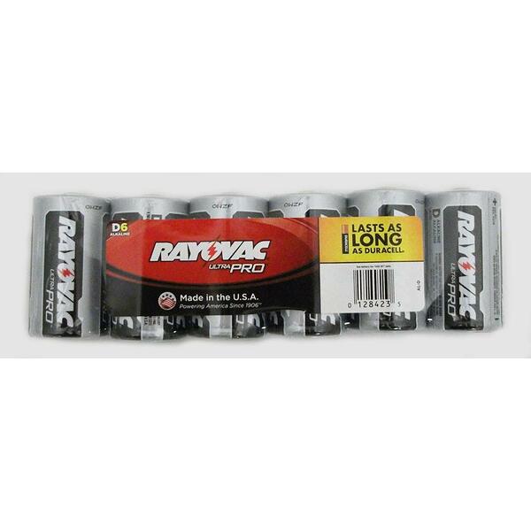 Rayovac Ray-al-d Alkaline Size D 6 Pack E302363900