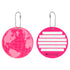 Protege Neon Round Ez Id Luggage Tags, 2 Pack Pink