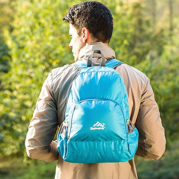 Folding Nylon Travel Men Backpack Male School