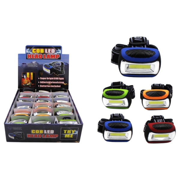 COB LED Head Lamp Case Pack 18