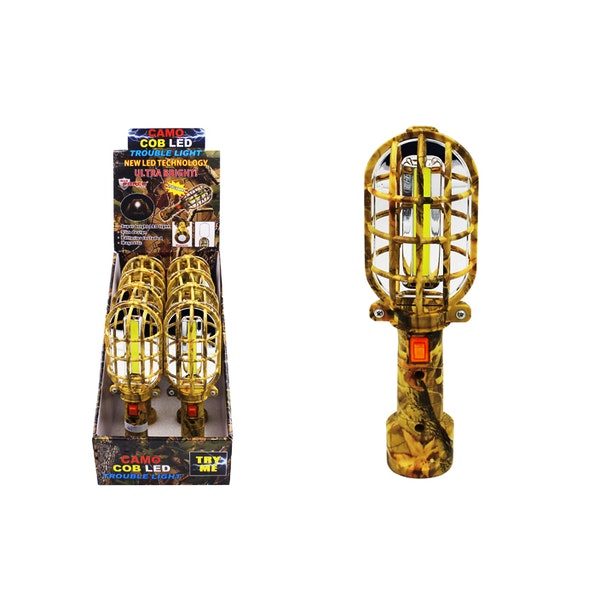 Camo COB Led Trouble Light Case Pack 8