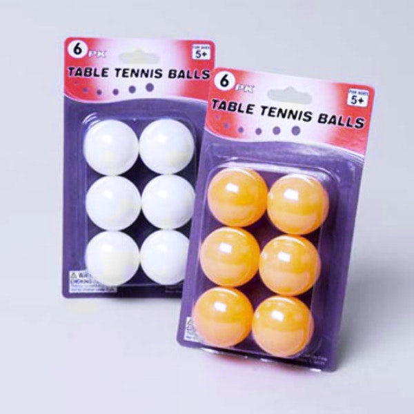 Table Tennis Balls - 6 Pack Case Pack 48