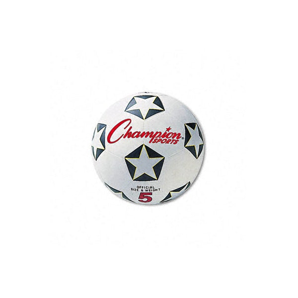 Soccer Ball Rubber/Nylon No. 4 Size White/Black Case Pack 4