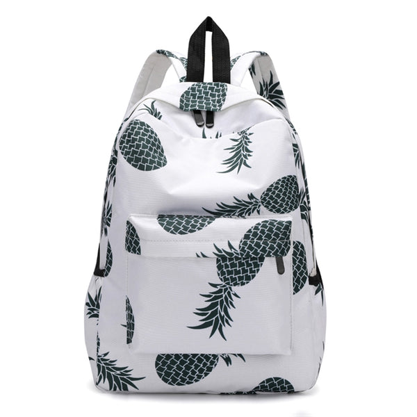 Fresh Style Women Backpacks cute Pineapple Print