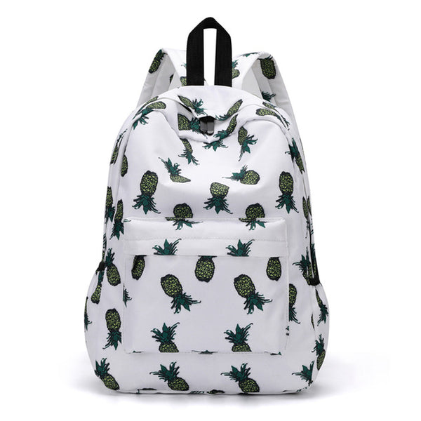 Fresh Style Women Backpacks cute Pineapple Print